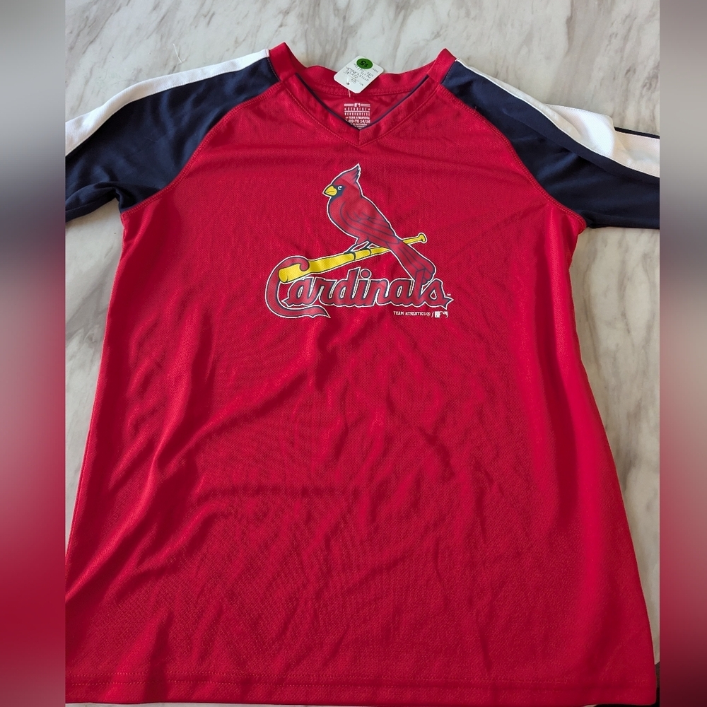 St. Louis Cardinals Red Team Athletics| Youth Size 14/16| MLB Graphic #B9